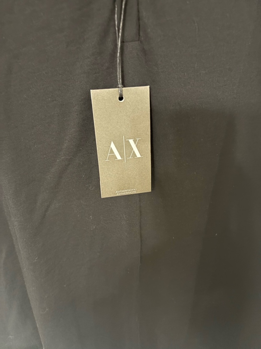 A/X Armani Exchange Men's Black Henley Pima cotton T Shirt. Size XL never worn - Picture 2 of 4